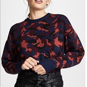 JOIE Brycean Camoflage Sweater Midnight